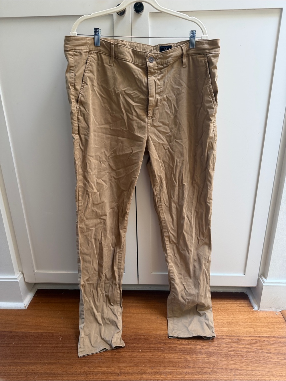 Men's Tan Chino Pants - Classic Straight Fit